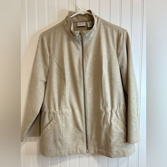 Unbranded Jackets & Blazers - Zenergy by chicos Elegant Beige Utility Jacket for Women